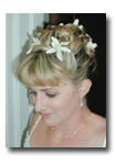 wedding updo - hair style by leslie / makeup by leslie