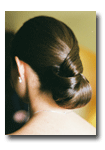 wedding chignon variation - hair style by leslie / makeup by leslie