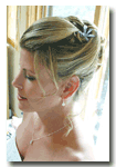 wedding updo - hair style by leslie / makeup by leslie