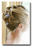 wedding updo - hair style by leslie
