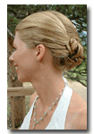 wedding updo - hair sytle by leslie / makeup by leslie