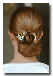 wedding chignon variation - hair by leslie