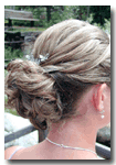 wedding - hair style by leslie