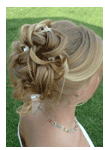 wedding updo - hair style by leslie