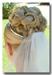 bridal hair style by leslie